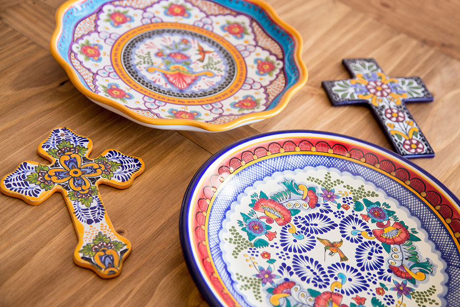 Stacked Unfinished Talavera Pieces