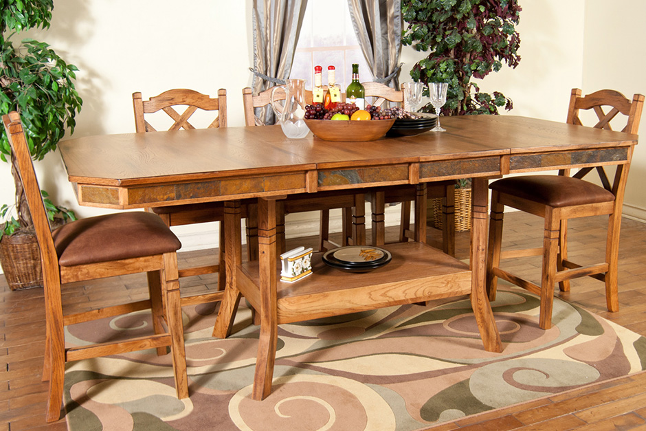 Rustic Oak Table and Chairs