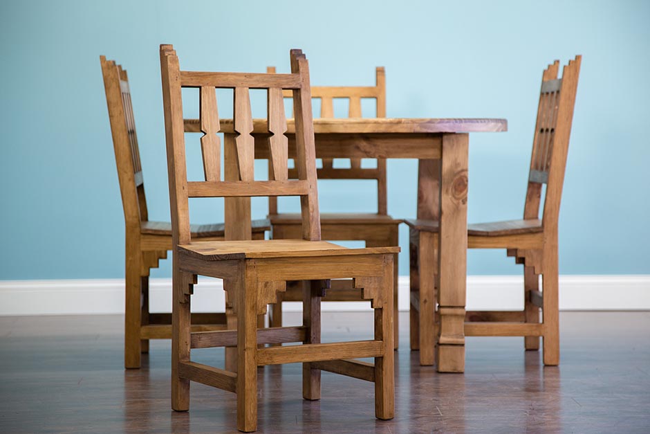 Rustic Pine Table and Chairs