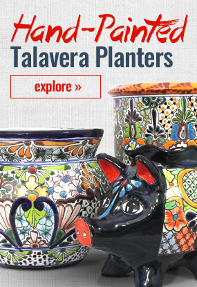 Hand-Painted Talavera Planters