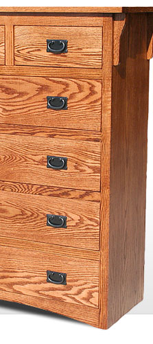 American Mission Oak - 6 Drawer Dresser