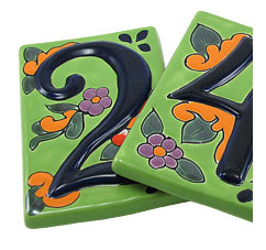 Talavera House Numbers