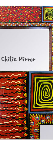 Square Chilis Mirror