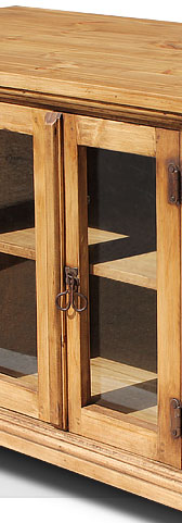 Rustic Pine Collection - Santa Maria TV Stand w/Bunn Feet