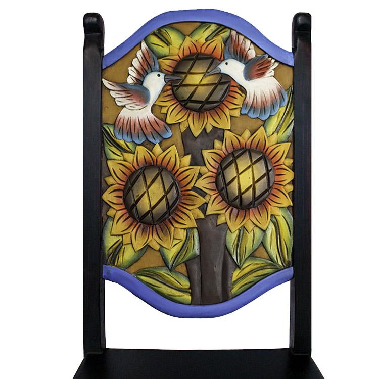 Carved Collection Sunflower Chair CC010