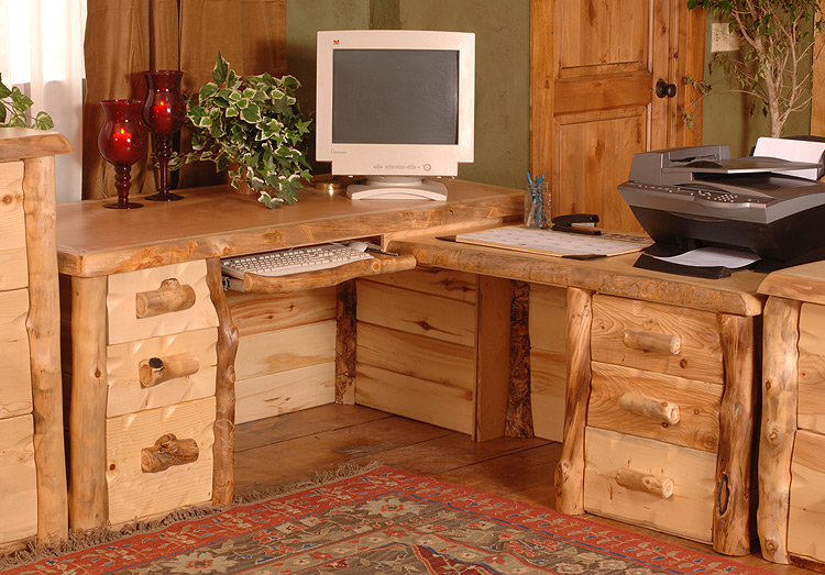 Aspen Log Collection Executive Desk DESK72