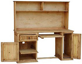 computer desk rustic