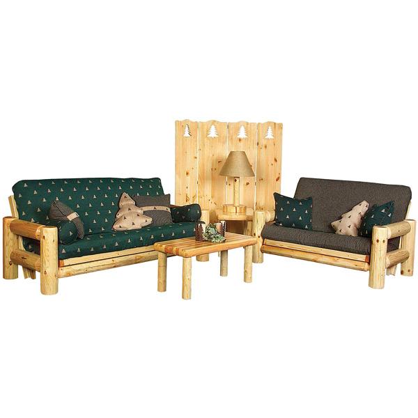 Pine Log Collection Northwoods Futon Frame LOG011