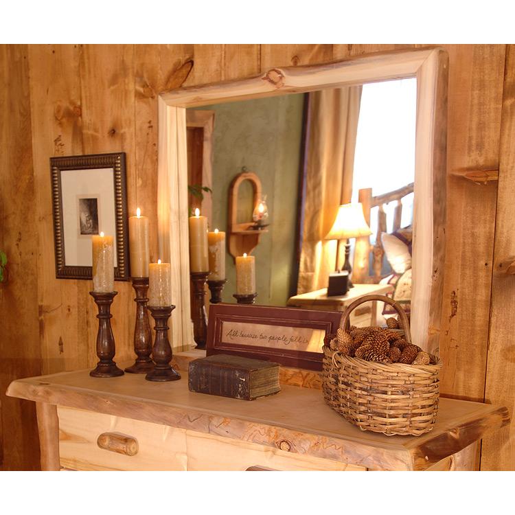 Aspen Log Collection Dresser Mount Mirror MIRD