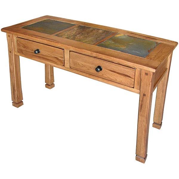 Rustic Oak & Slate Collection Rustic OakSlate Top Table Set 3143RO