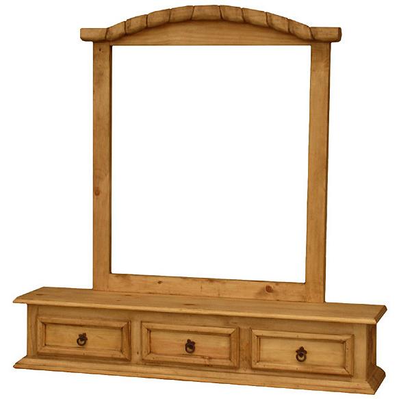 Rustic Pine Collection Jewelry Box w/ RopeEdge Mirror Frame ACC87R