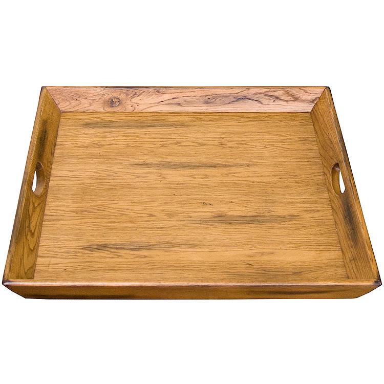 Rustic Oak & Slate Collection Rustic OakOttoman Tray 2195RO
