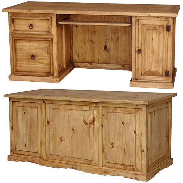 computer desk rustic