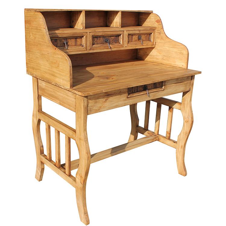 Rustic Pine Collection Lira Desk w/ Hutch ESC13