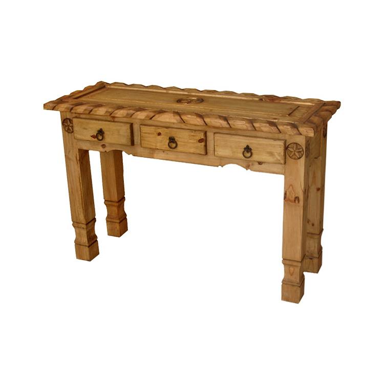 Rustic Pine Collection Texana 9Star Console Table CON554
