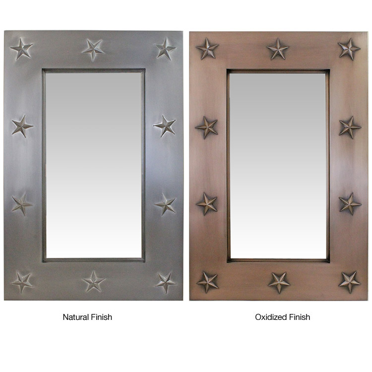 Large Tin Mirrors Collection Texas Star Mirror MIR005