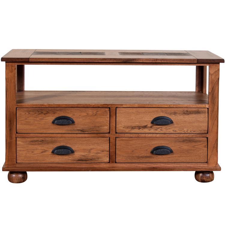 Rustic Oak & Slate Collection Rustic OakSlate Top Table Set 3163RO