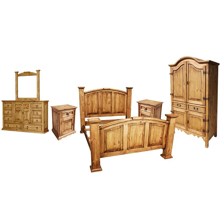 Rustic Pine Collection Sierra Bedroom Set BEDSET12