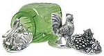 Glass and Pewter Canisters