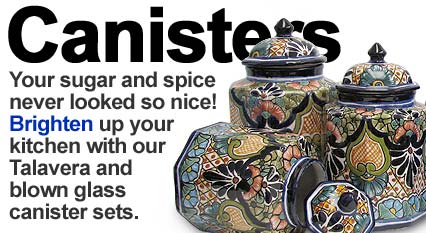 Talavera Kitchen Canisters