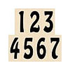 Ceramic House Numbers - Sand Color