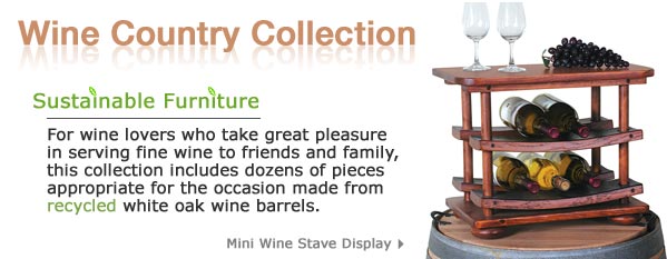 Mini Wine Stave Display