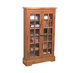 Rustic OakMovie Case w/Doors