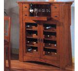 Mission Oak Wine Cabinet