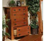 Mission OakFive-Drawer Dresser