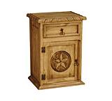 Texas Nightstand w/Rope Edge (Door opens Left)