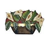Red Lily Basket Coat Rack