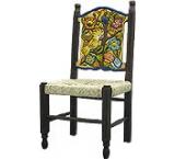 Lg. Woven Birds & Flowers Chair