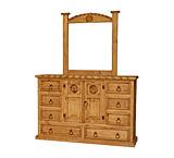 Tonala Star Dresserw/Rope Edge & Mirror Frame