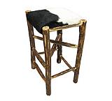 Tall Rustic Log Stool