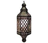 Moroccan Lanternw/Antiqued Glass