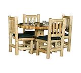 Round Log Dining Table