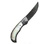 Damascus Folding Knife w/Mother of Pearl Handle
