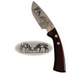 Curved Steak Knifew/Two Impalas Etching