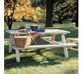 Log Picnic Table