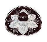 Crimson & Silver Charro Sombrero