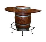 Half Barrel Bistro Table