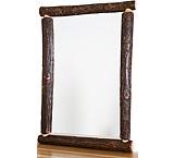 Hickory Log Mirror