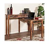 Rustic Oak Console Desk w/Casters