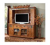 Rustic Oak Entertainment Center