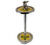 Pewter & Tile Paper Towel Holder w/Rabbit Top