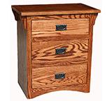 American Mission Oak Three Drawer Dresser