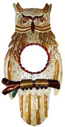 Gold Owl Mirror