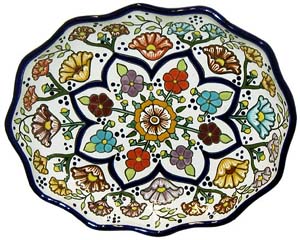 Waved Oval Platter