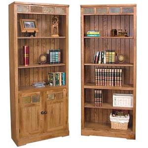 Rustic OakInlaid Bookcase