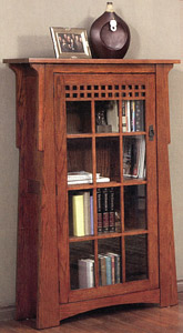 Mission OakOne-Door Bookcase